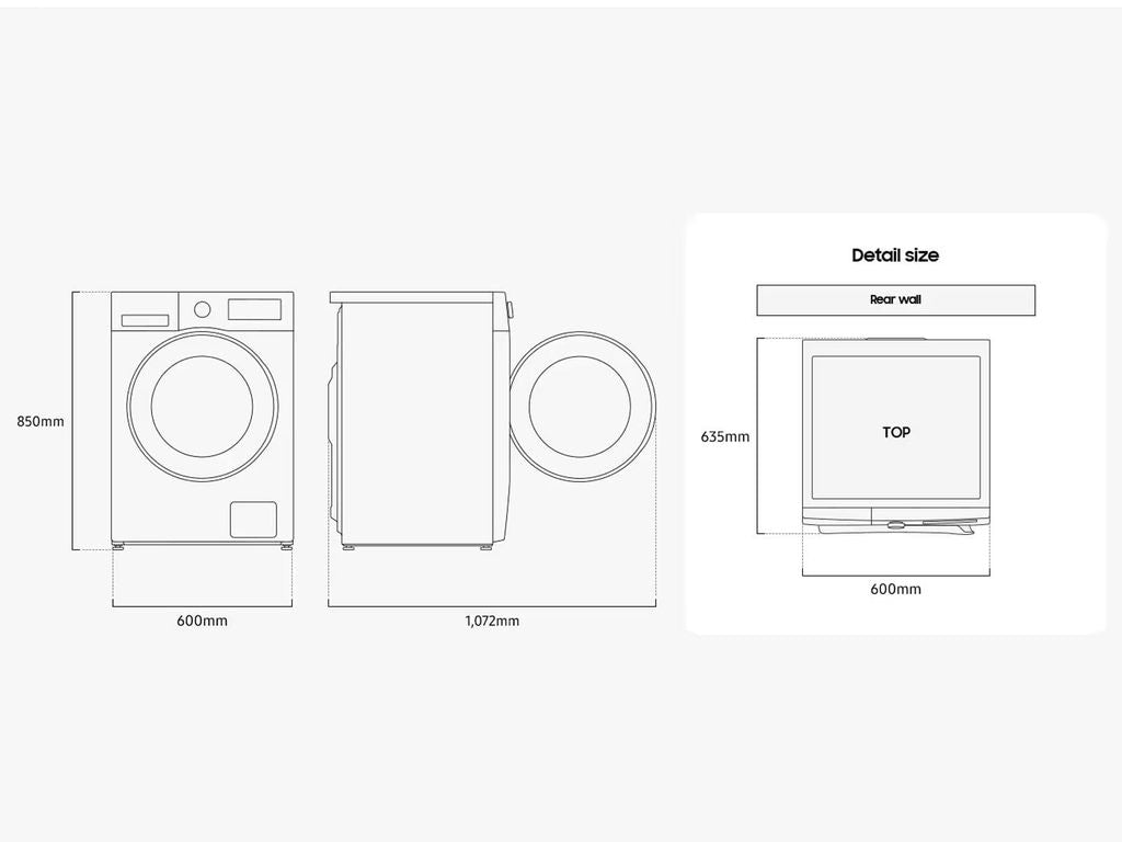 Samsung WW5000C, Waschmaschine, Ecobubble, Hygiene - Dampf, 9kg, , WW9ECGC04AAEEG, Frontlader, 9 kg, B, 72 dB, 1400 RPM, A
