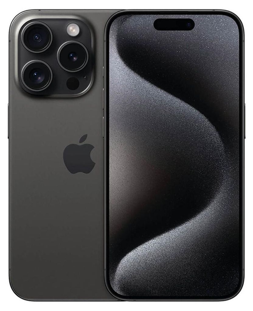 Apple iPhone 15 Pro , 15,5 cm (6.1"), 2556 x 1179 Pixel, 128 GB, 48 MP, iOS 17, Titan, Schwarz