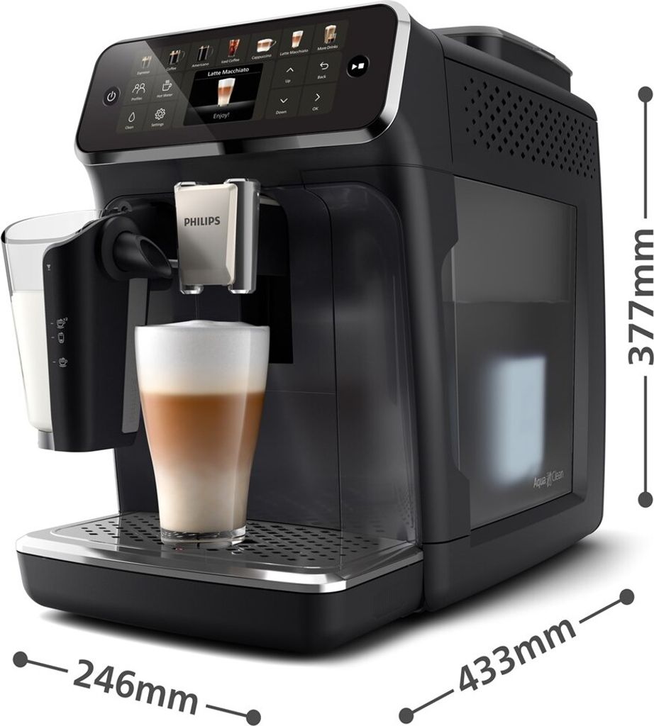 Philips 4400 Series Series 4400 EP4441/50 Kaffeevollautomat, Espressomaschine, 1,8 l, Kaffeebohnen, Eingebautes Mahlwerk, 1500 W