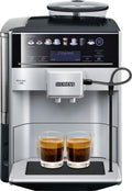 Siemens EQ.6 plus s300, Espressomaschine, 1,7 l, Kaffeebohnen, Gemahlener Kaffee, Eingebautes Mahlwerk, 1500 W, Schwarz, Grau