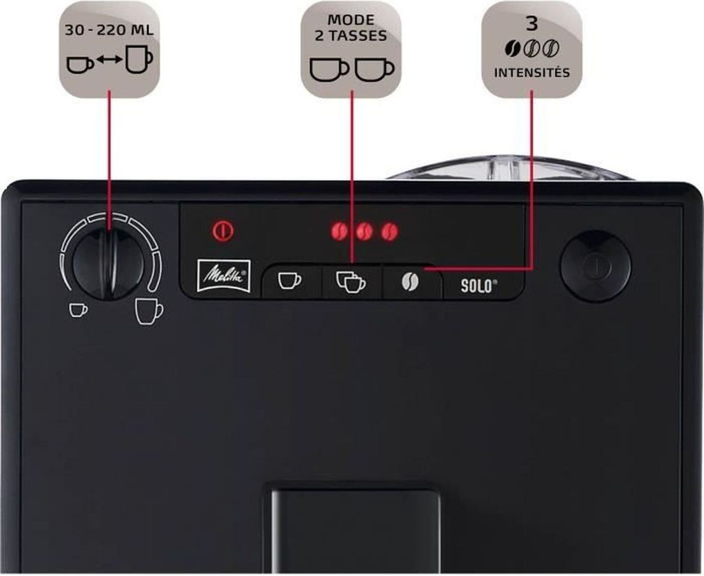 Melitta Kaffeevollautomat CAFFEO Solo pureblack