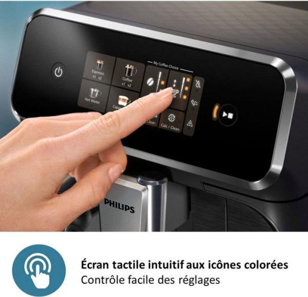 Philips Series 2300 EP2339 Kaffeevollautomat, Espressomaschine, 1,8 l, Kaffeebohnen, Eingebautes Mahlwerk, 1500 W, Grau