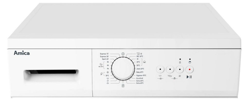 Amica 1194298, Frontlader, 6 kg, C, 79 dB, 1000 RPM, D