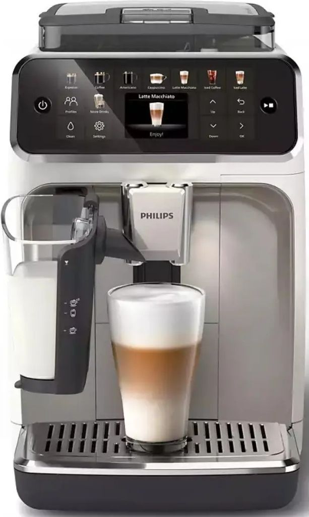 Philips 5500 series Series 5500 EP5543/90 Kaffeevollautomat, Espressomaschine, 1,8 l, Kaffeebohnen, Eingebautes Mahlwerk, 1500 W, Weiß