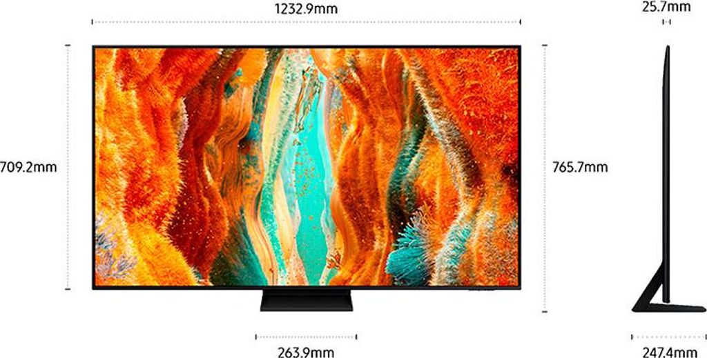 Samsung TQ55QN70FAU, 139,7 cm (55"), 3840 x 2160 Pixel, Neo QLED, Smart - TV, WLAN, Schwarz