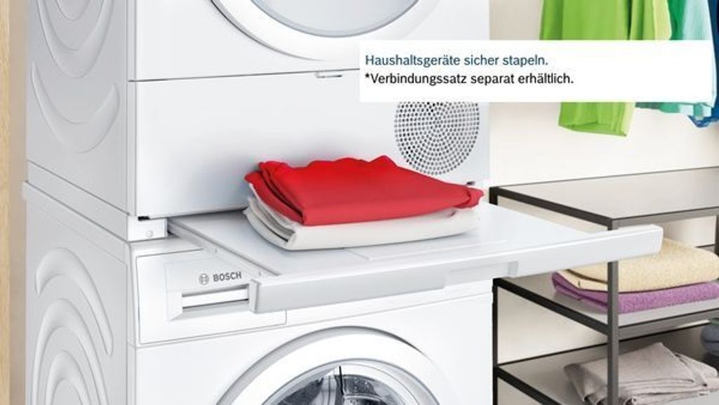 Bosch Serie 8 WQB245B40 Wäschetrockner Freistehend Frontlader 9 kg Weiß
