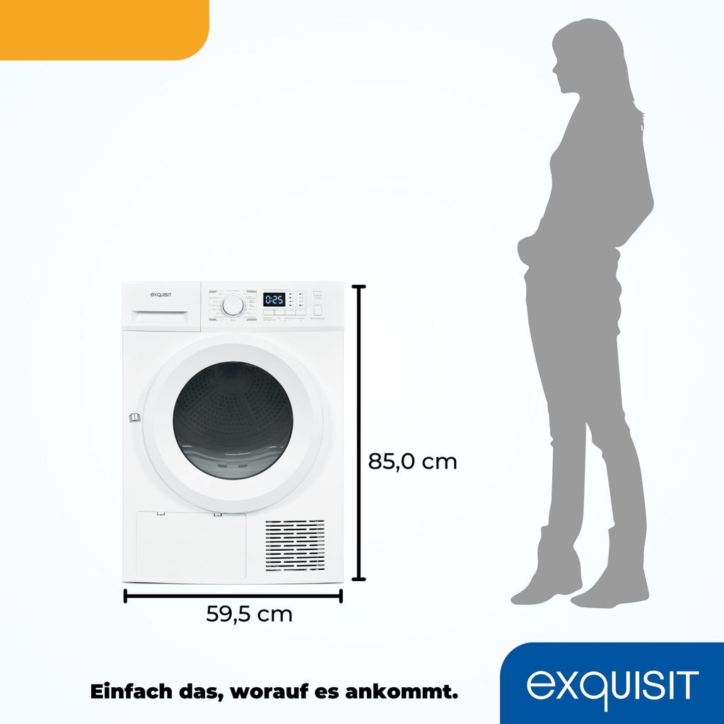 Exquisit Wärmepumpentrockner TWP5803 - 030 weiss