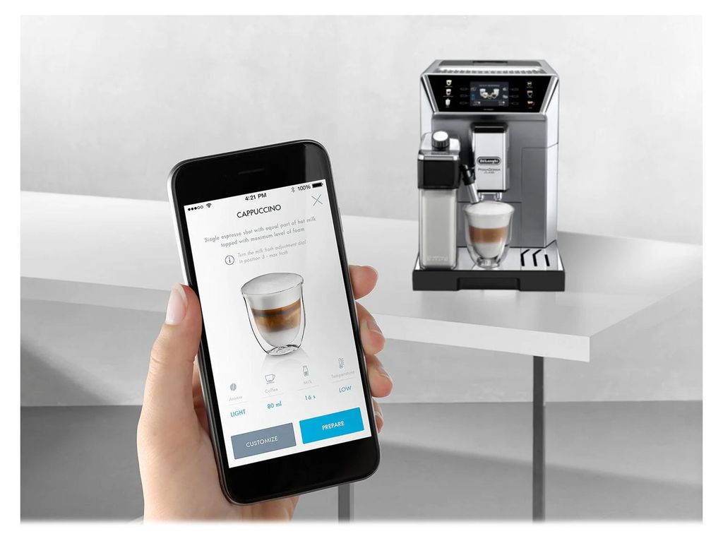 De'Longhi PrimaDonna Class ECAM550.85.MS Kaffeevollautomat silber