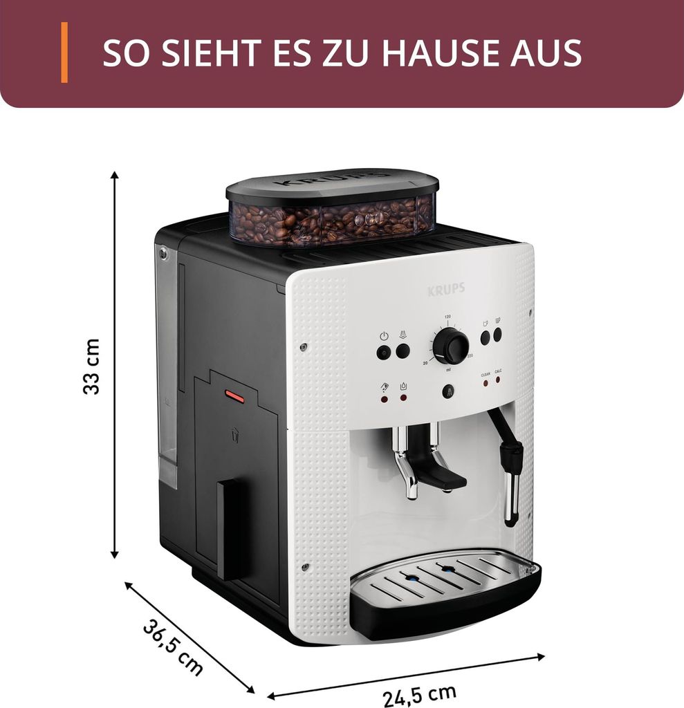 Krups EA 8105 Kaffeevollautomat Weiß