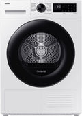 Samsung 9 kg Trockner DV5000D mit Optimal Dry, , Freistehend, Frontlader, Wärmepumpe, Weiß, Drehregler, Rechts