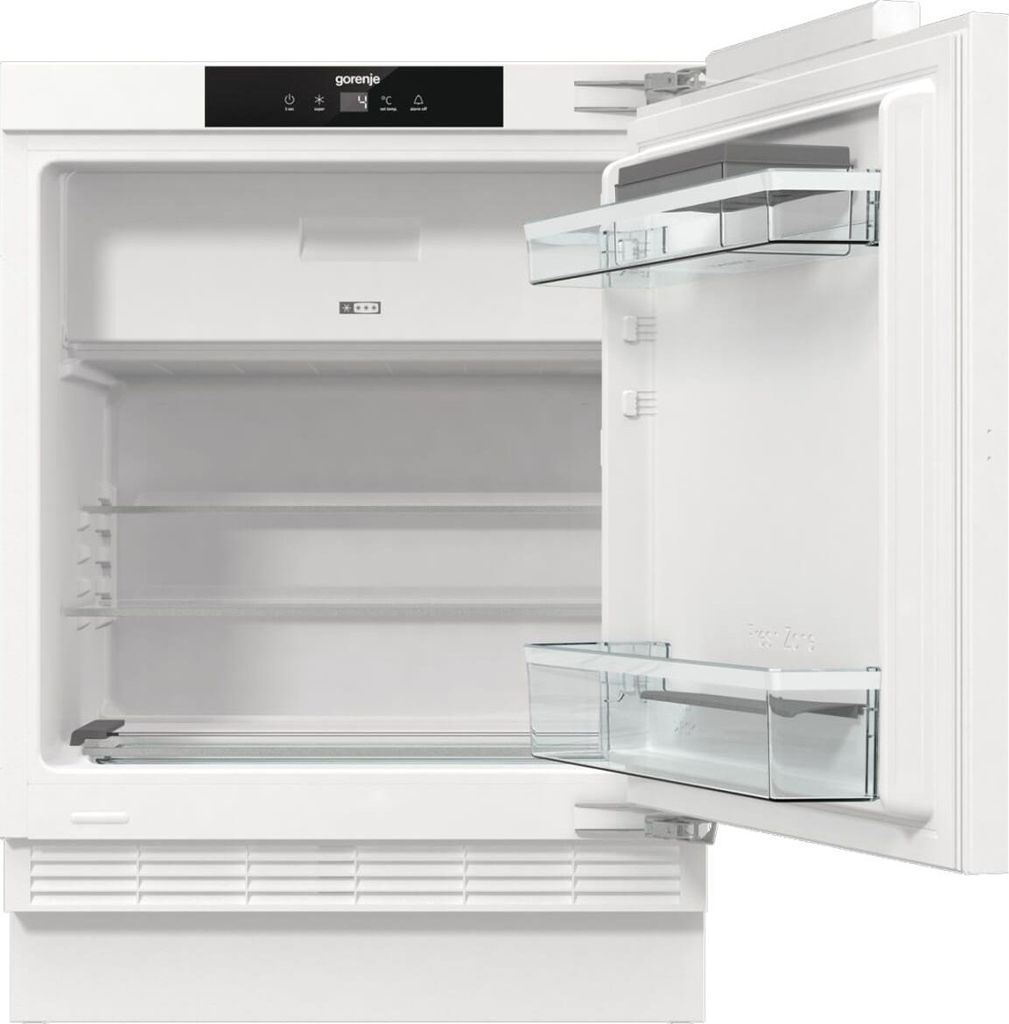 gorenje RBIU609EA1 Kühlschrank, Unterbau, 88er Nische, 121 l, Unterbau, E, 38 dB, SN - ST, 2 kg/24h