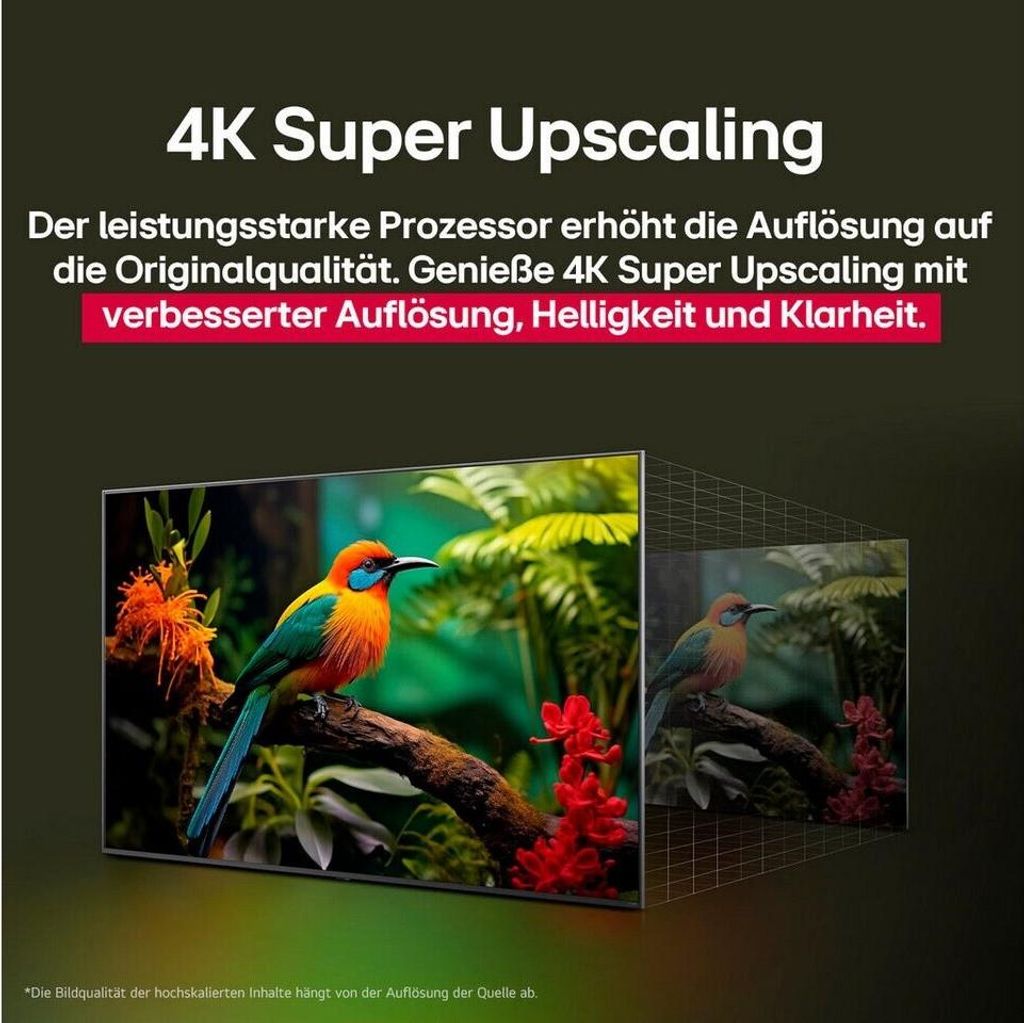 LG UHD AI 55UA75006LA, 139,7 cm (55"), 3840 x 2160 Pixel, LED, Smart - TV, WLAN, Schwarz