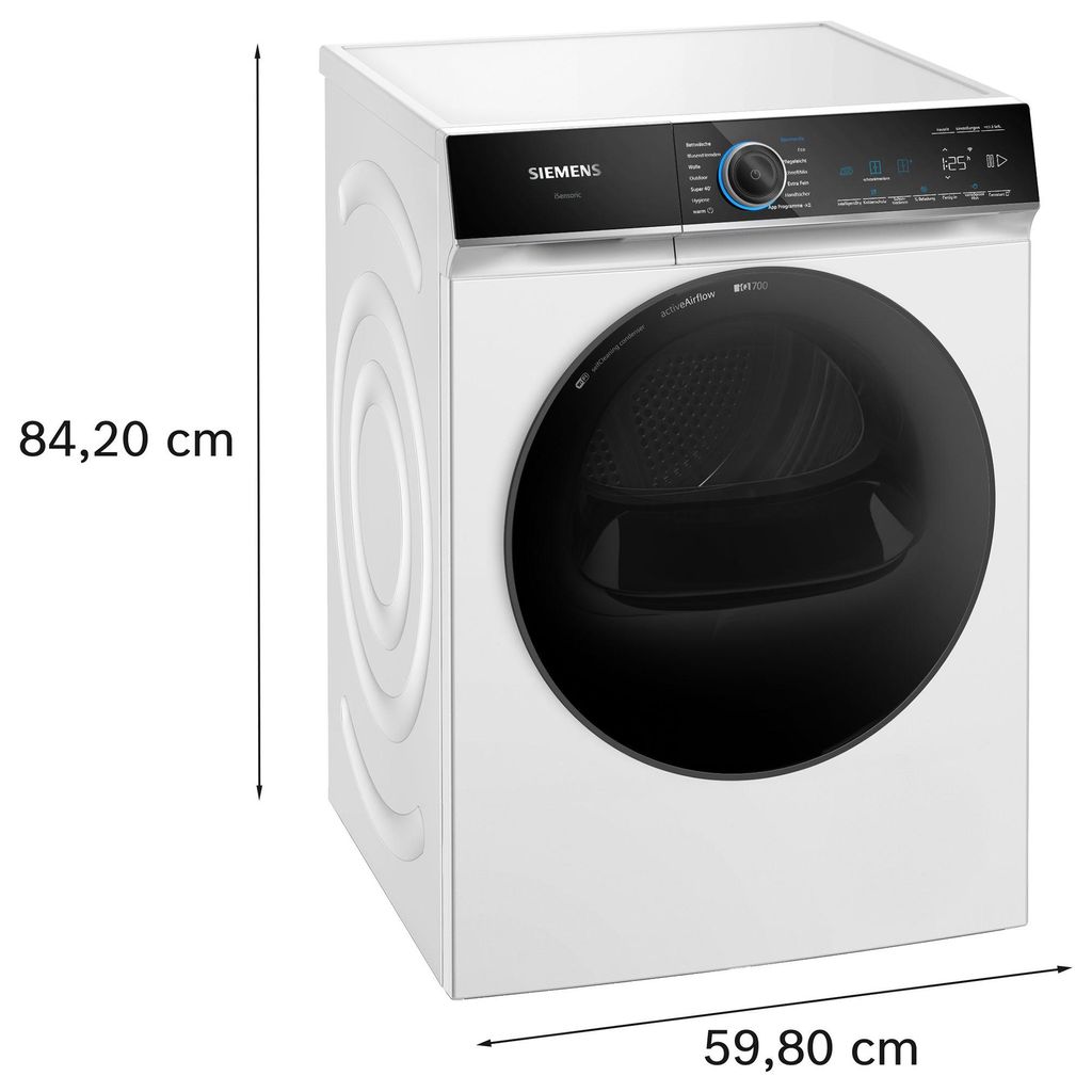 Siemens WR47B2C40 Wärmepumpentrockner softDry Nachlege - Anzeige varioSpeed Plus