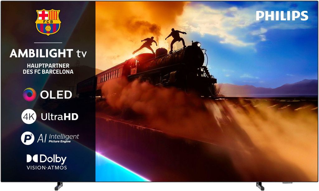 Philips 55OLED76012, 139,7 cm (55"), 3840 x 2160 Pixel, OLED, Smart - TV, WLAN, Schwarz