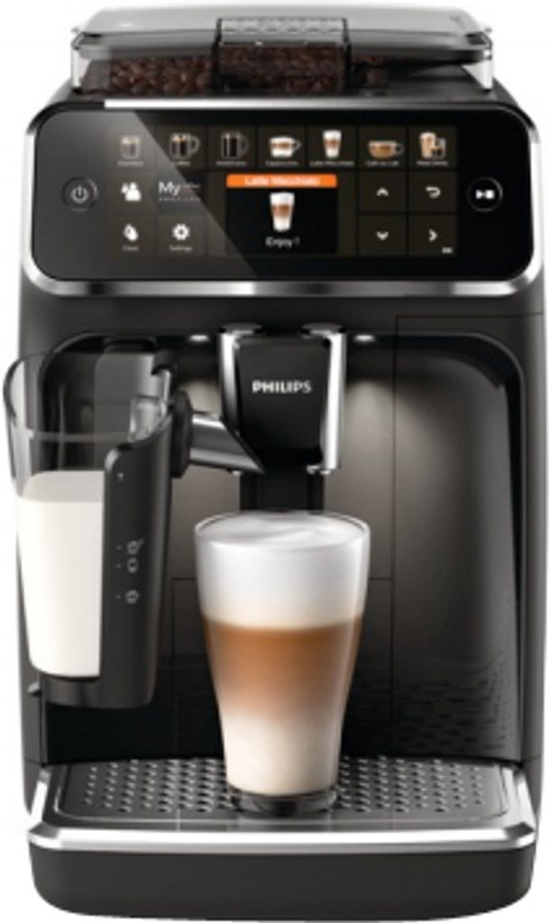 Philips 5400 Series EP5447/90 Kaffeevollautomaten, Espressomaschine, 1,8 l, Kaffeebohnen, Eingebautes Mahlwerk, 1500 W, Schwarz, Chrom