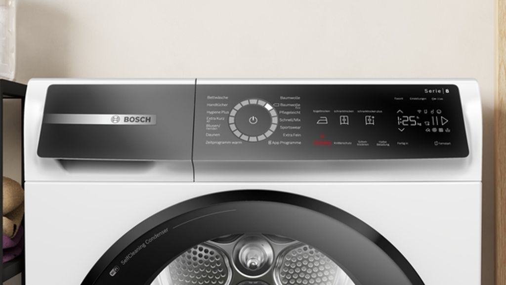Bosch Serie 8 WQB245B40 Wäschetrockner Freistehend Frontlader 9 kg Weiß