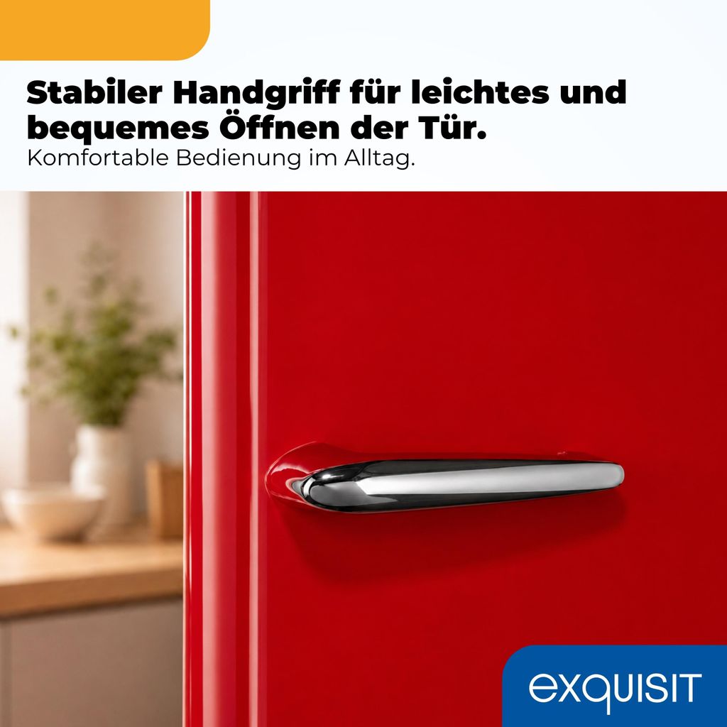 Exquisit Retro Kühlschrank 225 l - RKS325 - V - H - 160C