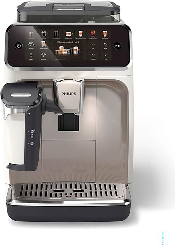 Philips 5500 series Series 5500 EP5543/90 Kaffeevollautomat, Espressomaschine, 1,8 l, Kaffeebohnen, Eingebautes Mahlwerk, 1500 W, Weiß