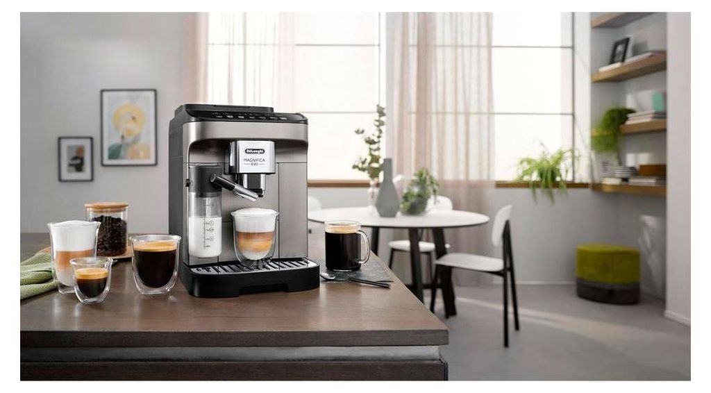 De'Longhi DeLonghi ECAM 290.81.TB Magnifica Evo Milk, Kaffee - Vollautomat, titanium/schwarz