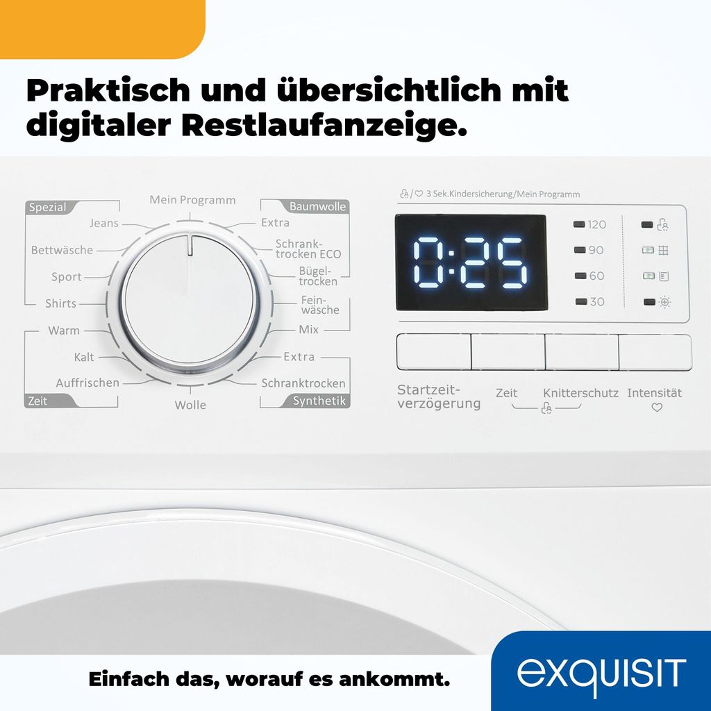Exquisit Wärmepumpentrockner TWP5803 - 030 weiss