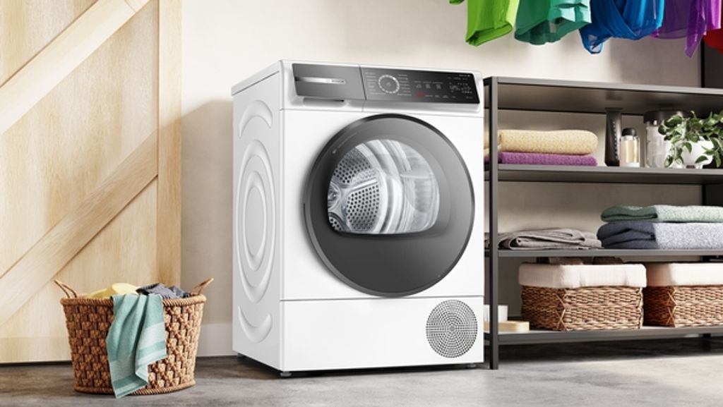 Bosch Serie 8 WQB245B40 Wäschetrockner Freistehend Frontlader 9 kg Weiß