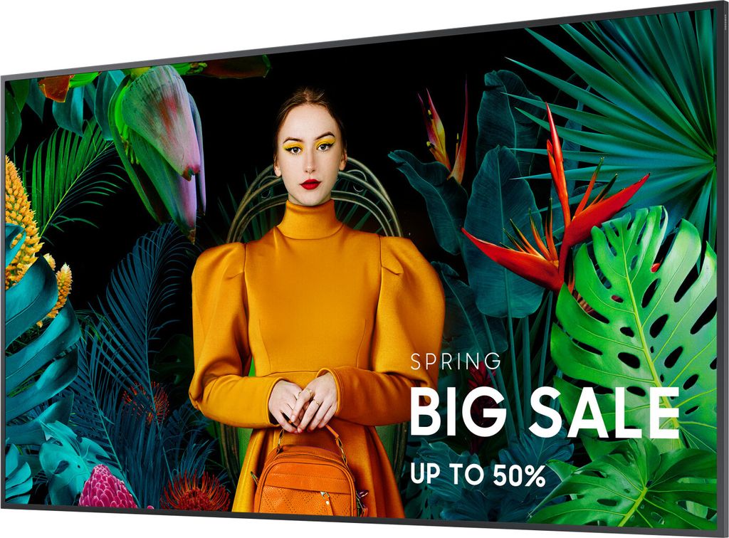 Samsung QB55C, Digital Signage Flachbildschirm, 139,7 cm (55"), LCD, 3840 x 2160 Pixel, WLAN, 16/7