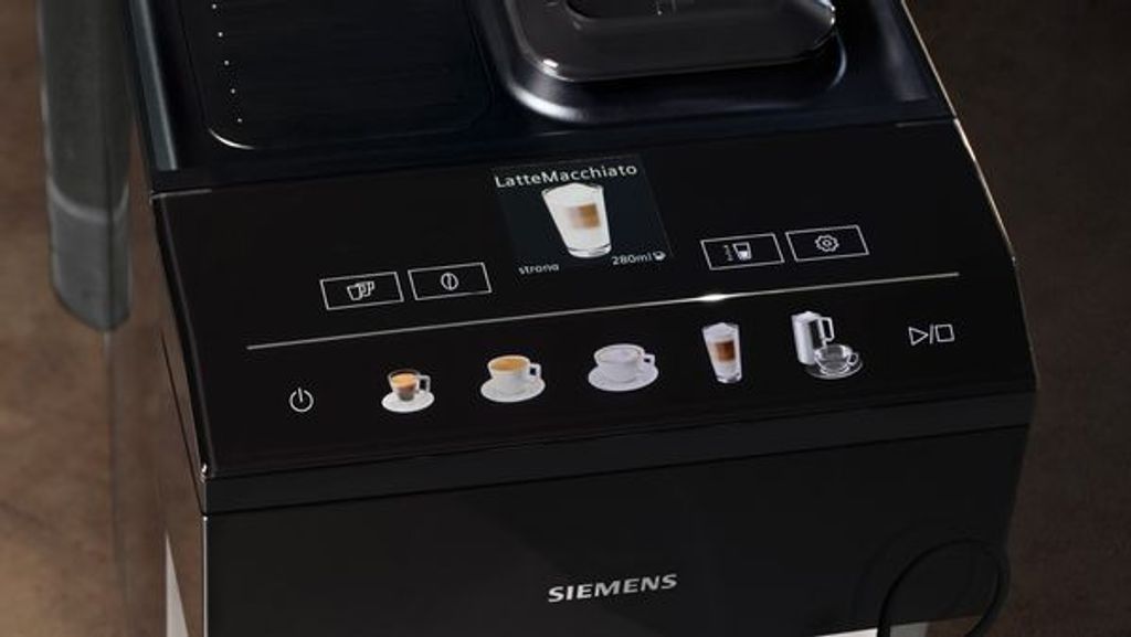 Siemens TP511D01, Espressomaschine, 1,9 l, Kaffeebohnen, Eingebautes Mahlwerk, 1500 W, Metallisch, Silber