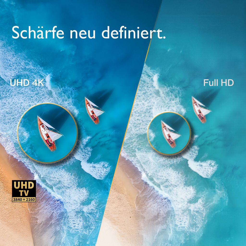 Sharp 70HP5765E, QLED - Fernseher, (UltraHD/4K, Google TV) - SHARP 70HP5765E