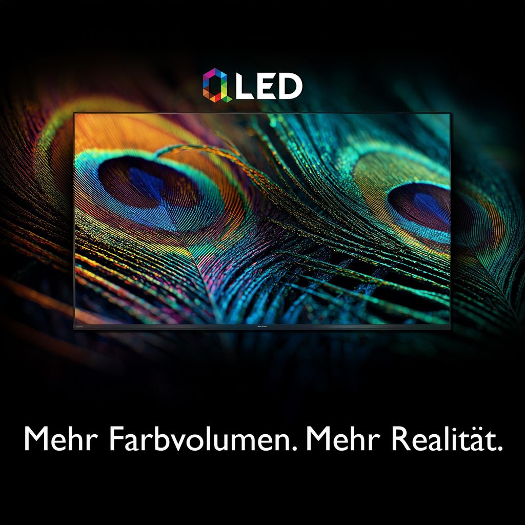 Sharp 70HP5765E, QLED - Fernseher, (UltraHD/4K, Google TV) - SHARP 70HP5765E