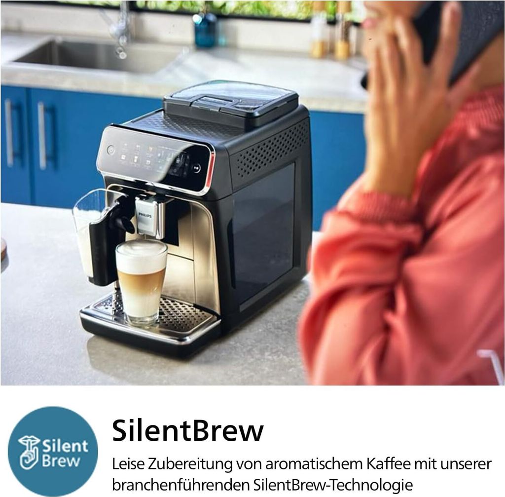Philips Series 3300 EP3347/90 Kaffeevollautomat, Espressomaschine, 1,8 l, Kaffeebohnen, Eingebautes Mahlwerk, 1500 W