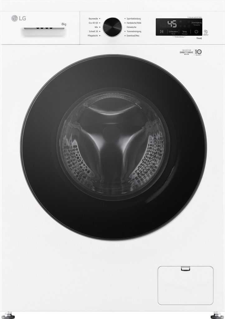 LG F4WB308Y, Frontlader, 8 kg, B, 75 dB, 1350 RPM, A