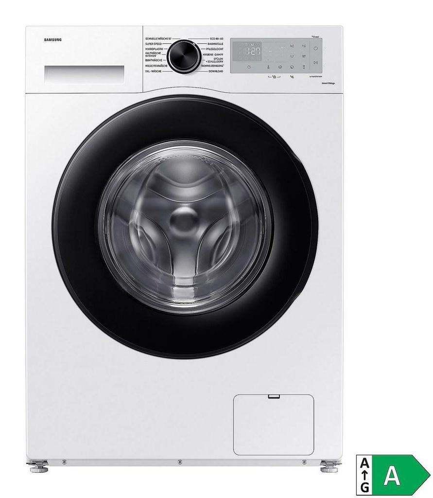Samsung WW5000D, Waschmaschine, 11 kg, ( - 10%), mit Ecobubble und Hygiene - Dampf, Frontlader, 11 kg, B, 72 dB, 1400 RPM, A