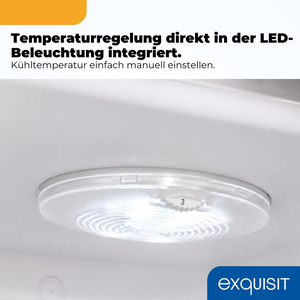 Exquisit Retro Vollraumkühlschrank 225 l - RKS325 - V - H - 160C