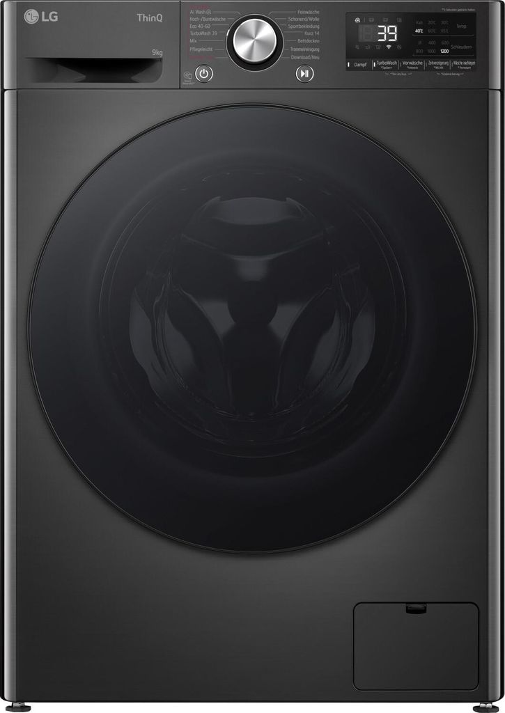 LG F2V7SLIM9B, Frontlader, 9 kg, B, 71 dB, 1200 RPM, A