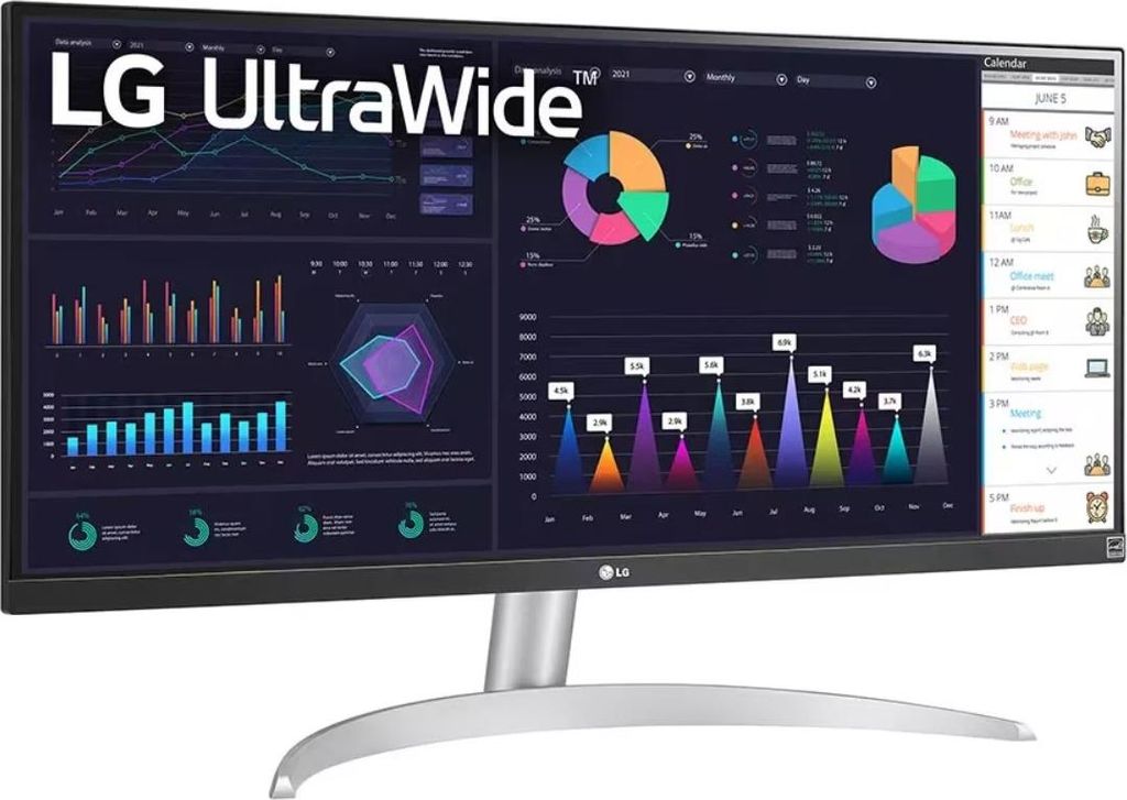 LG 34WQ500 - B, 86,4 cm (34"), 2560 x 1080 Pixel, UltraWide Full HD, LED, 5 ms, Schwarz - LG 34WQ500 - B