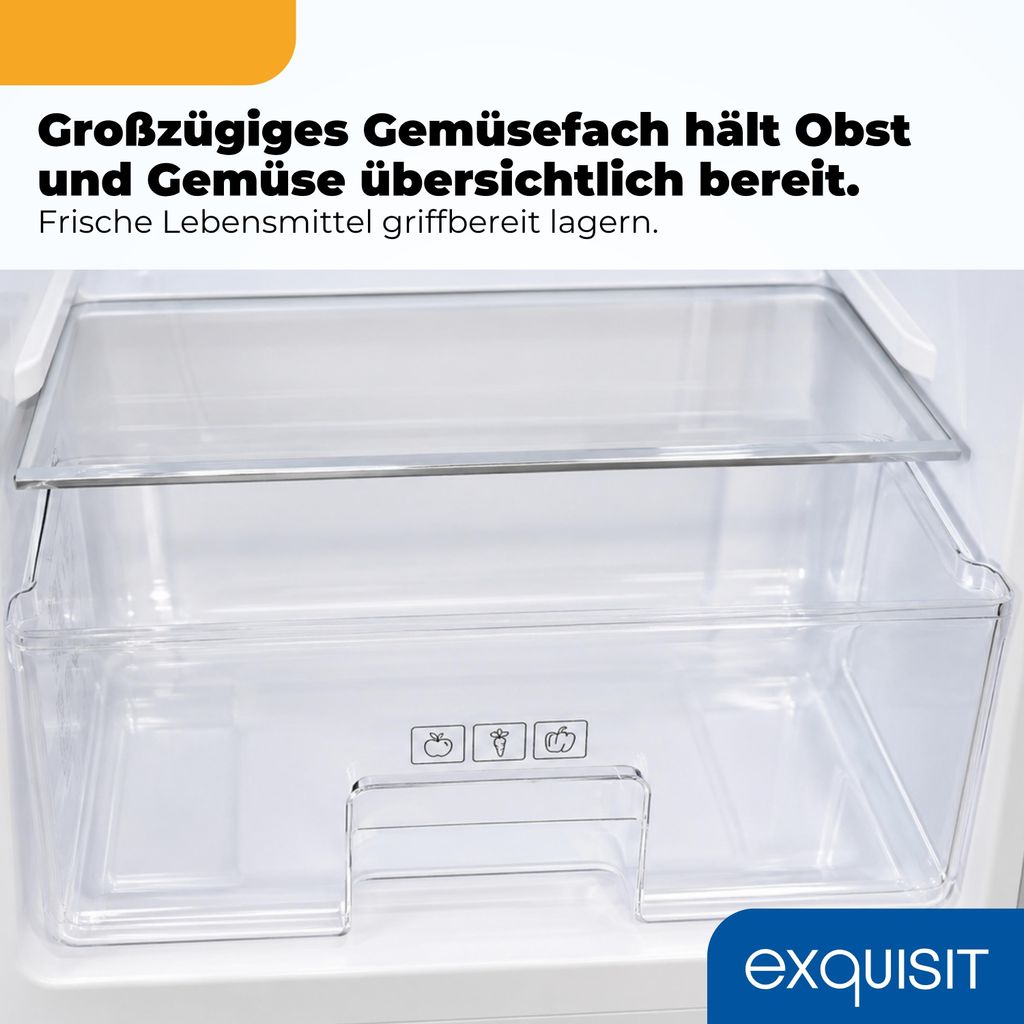 Exquisit Retro Vollraumkühlschrank 225 l - RKS325 - V - H - 160C