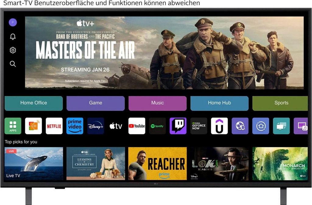 LG UHD AI 55UA75006LA, 139,7 cm (55"), 3840 x 2160 Pixel, LED, Smart - TV, WLAN, Schwarz