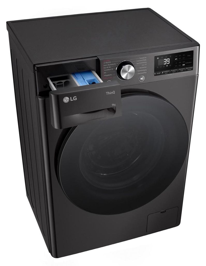 LG F2V7SLIM9B, Frontlader, 9 kg, B, 71 dB, 1200 RPM, A