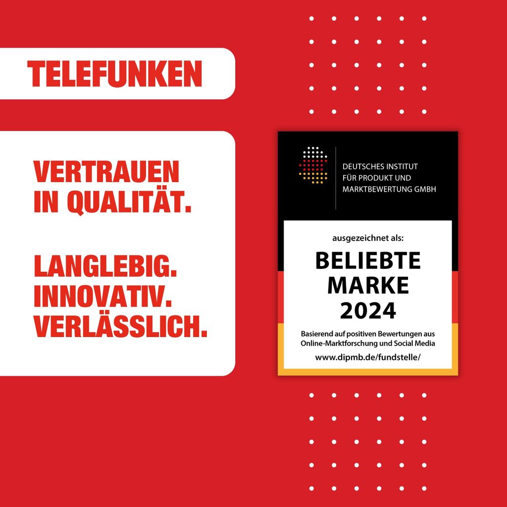 TELEFUNKEN Wärmepumpentrockner für 7 kg Wäsche, Trockner Frontlader, Wäschetrockner mit Knitterschutz, leise, TWP7EW