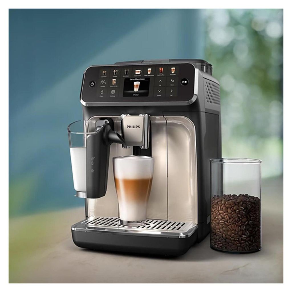Philips 5500 series Series 5500 EP5547/90 Kaffeevollautomat, Espressomaschine, 1,8 l, Kaffeebohnen, Eingebautes Mahlwerk, 1500 W, Grau