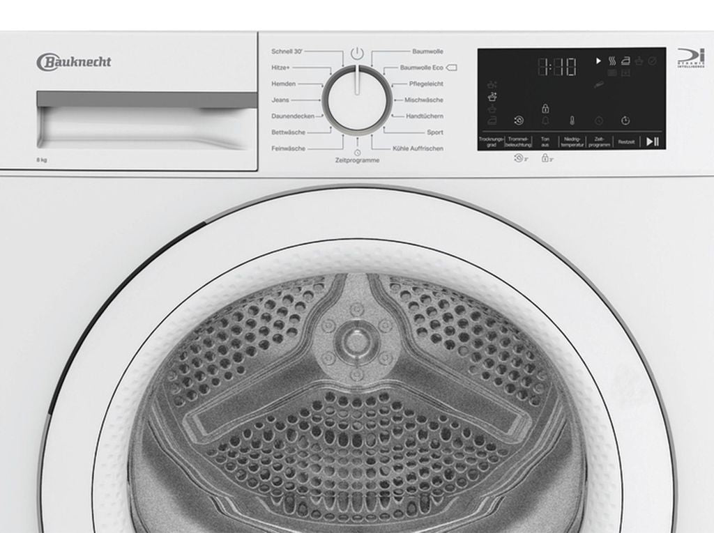 Bauknecht BT 84D WWS Wärmepumpentrockner Startzeitvorwahl Dynamic Intelligence
