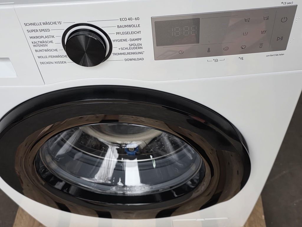 Samsung WW5000D, Waschmaschine, 11 kg, ( - 10%), mit Ecobubble und Hygiene - Dampf, Frontlader, 11 kg, B, 72 dB, 1400 RPM, A