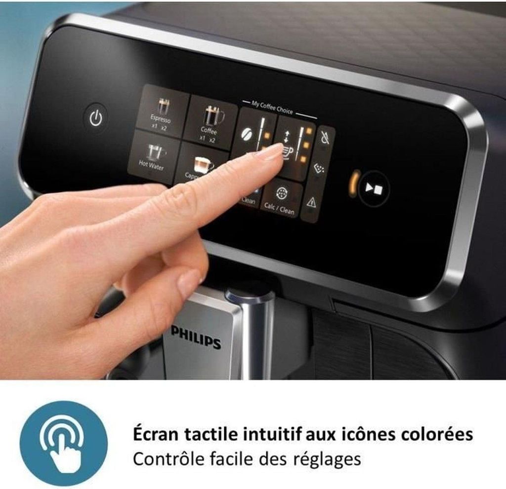 Philips Series 2300 EP2336/40 Kaffeevollautomat, Espressomaschine, 1,8 l, Kaffeebohnen, Eingebautes Mahlwerk, 1500 W, Grau