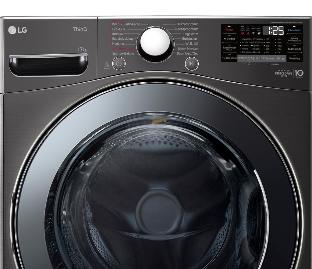 LG F11WM17TS2B Waschmaschine 17kg Digitales Touchdisplay ThinQ App Restanzeige