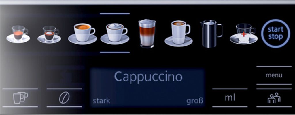 Siemens EQ6 Plus S500, Espressomaschine, 1,7 l, Kaffeebohnen, Gemahlener Kaffee, Eingebautes Mahlwerk, 1500 W, Schwarz, Silber