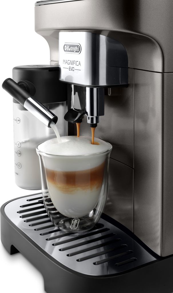 De'Longhi DeLonghi ECAM 290.81.TB Magnifica Evo Milk, Kaffee - Vollautomat, titanium/schwarz
