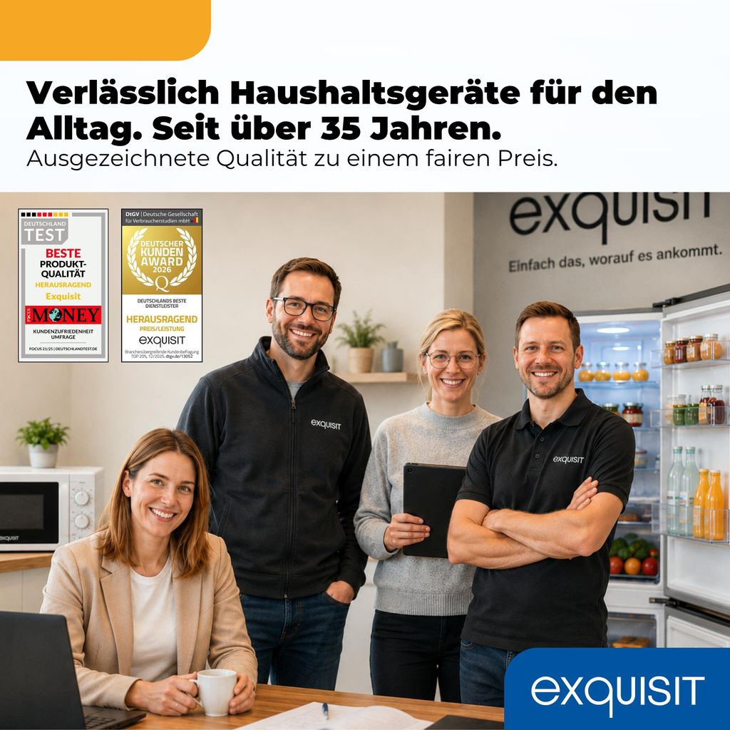 Exquisit Retro Vollraumkühlschrank 225 l - RKS325 - V - H - 160C