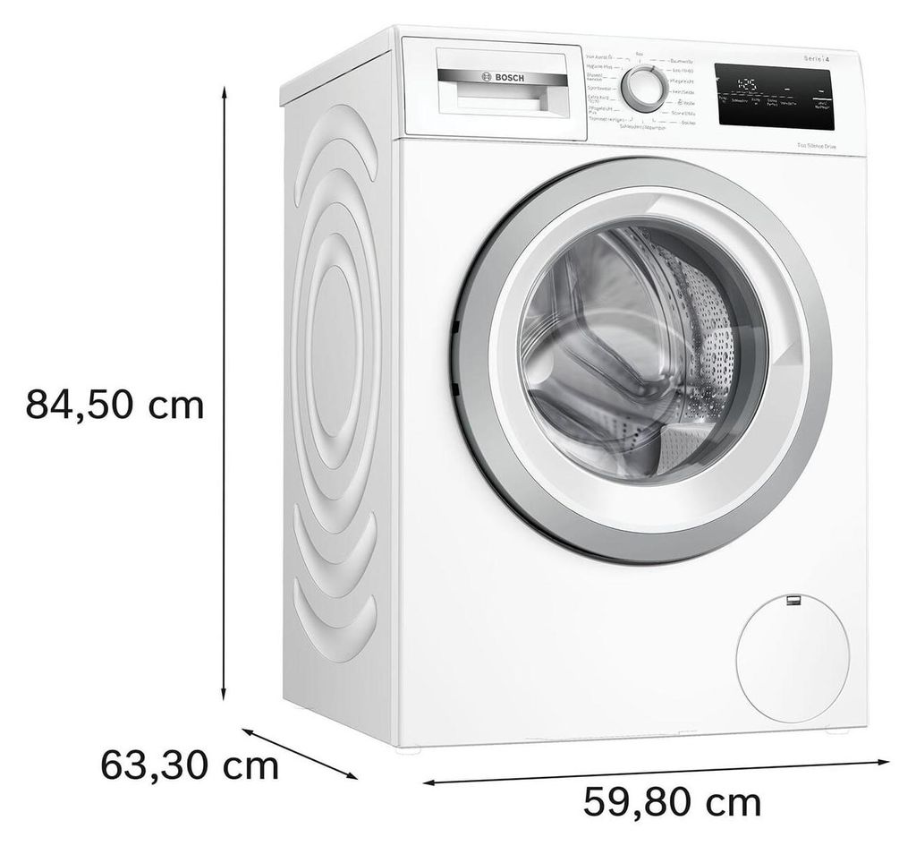 Bosch Serie 4 WAN28127, Frontlader, 8 kg, B, 72 dB, 1400 RPM, A