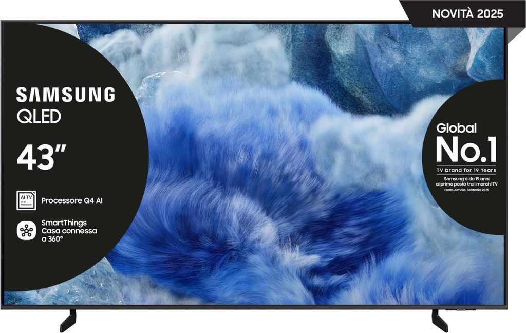 Samsung QE43Q8FAAUXZT, 109,2 cm (43"), 3840 x 2160 Pixel, QLED, Smart - TV, WLAN, Grau