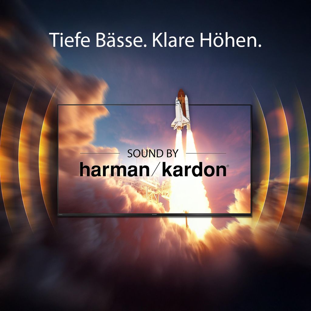 Sharp 70HP5765E, QLED - Fernseher, (UltraHD/4K, Google TV) - SHARP 70HP5765E